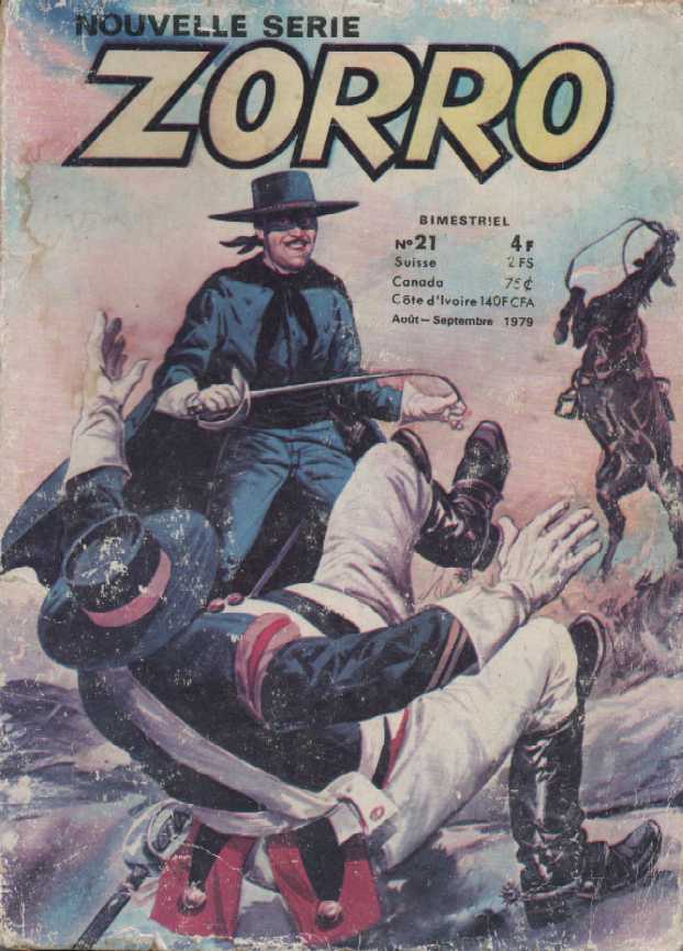 Scan de la Couverture Zorro Nouvelle Serie SFPI n 21